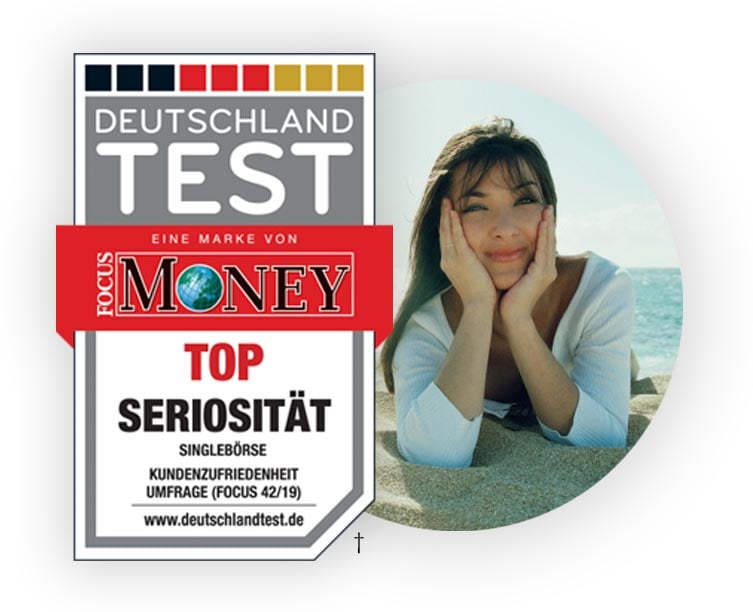 Testsiegel für datinger von FOCUS MONEY (Top Seriosität)